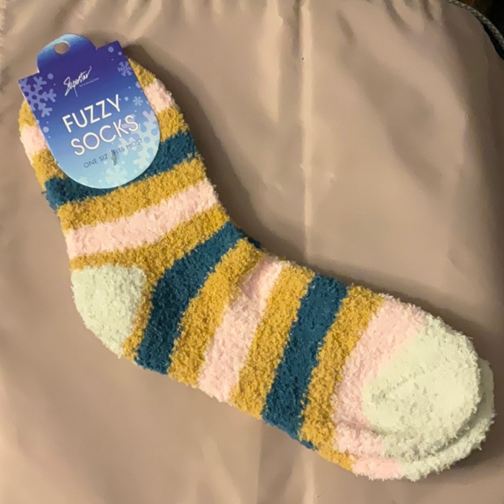 Soft fuzzy socks